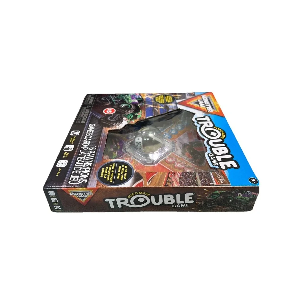 Monster Jam Trouble Pop-O-Matic Board Game 2025 • New Sealed Kids‎ Family Fun
